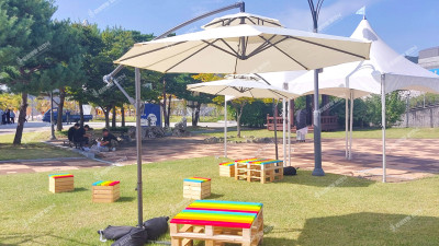 홀딩 파라솔 부스세트